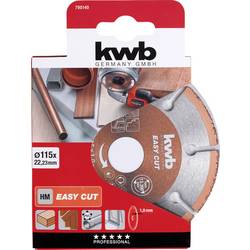 kwb 790140 řezný kotouč rovný 115 mm 1 ks dřevo, plast, měď