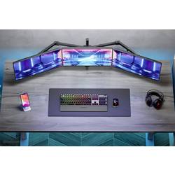 Neomounts FPMA-D550D3BLACK držák na stůl pro monitor 3 Displej: (s) 25,4 cm (10) - 68,6 cm (27) černá nakláněcí, otočný, naklápěcí, nastavitelná výška