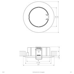 EVN 514011 514011 vestavné bodové svítidlo, halogenová žárovka, žádná, 50 W, chrom