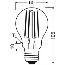 OSRAM HOMELIGHTING 4099854338601 LED Energetická třída (EEK2021) A (A - G) E27 3.8 W = 60 W teplá bílá (Ø x v) 60 mm x 60 mm 3 ks