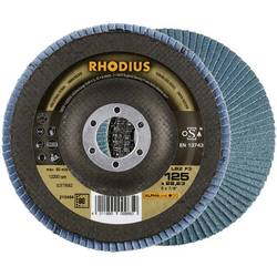 Rhodius 210484 LSZ F3 vějířovitý brusný kotouč Průměr 125 mm Ø otvoru 22.23 mm Zrnitost 80 nerezová ocel 1 ks
