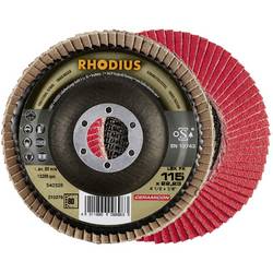 Rhodius 210276 LSK FK vějířovitý brusný kotouč Průměr 115 mm Ø otvoru 22.23 mm Zrnitost 80 nerezová ocel 1 ks