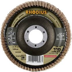 Rhodius 210276 LSK FK vějířovitý brusný kotouč Průměr 115 mm Ø otvoru 22.23 mm Zrnitost 80 nerezová ocel 1 ks