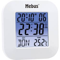 Mebus 51511 DCF budík bílá velký displej