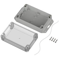 TRU COMPONENTS TC-10860812 Přírubové pouzdro 150 x 100 x 60 ABS-PC světle šedá 1 ks