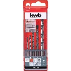 kwb 044300 chrom-molybdenová ocel sada vrtáku do betonu 5dílná 3 mm, 4 mm, 5 mm, 6 mm, 8 mm válcová stopka 1 sada