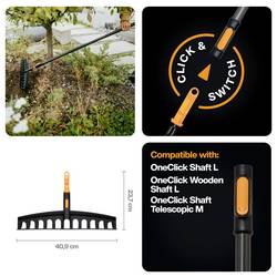 Fiskars 1080674 hrábě Pracovní šířka 409 mm