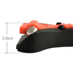 TOOLCRAFT TO-10362528 bezpečnostní kladívko na rozbití autoskla rozbíječ skla, vč. držáku, řezák na popruhy dospělí, autobus, obytné vozy, osobní automobily,