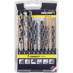 Alpen 0000802102100 TM 9 9dílná sada bitů a vrtáků kov, kámen, beton, dřevo, zdivo 5 mm, 6 mm, 8 mm