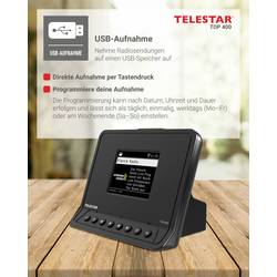Telestar TOP 400 Schwarz internetové rádio černá