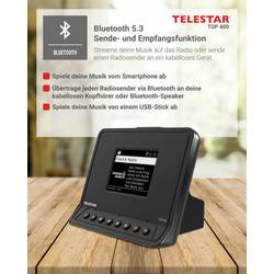 Telestar TOP 400 Schwarz internetové rádio černá