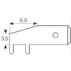 Vogt Verbindungstechnik 3867d.68 faston zástrčka Šířka zástrčky: 6.3 mm Tloušťka konektoru: 0.8 mm 90 ° bez izolace kov 1 ks