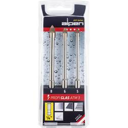 Alpen 0028900003100 sada vrtáků na sklo 3dílná 5 mm, 6 mm, 8 mm 1/4 (6,3 mm) 1 ks