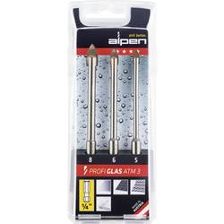 Alpen 0028900003100 sada vrtáků na sklo 3dílná 5 mm, 6 mm, 8 mm 1/4 (6,3 mm) 1 ks