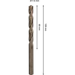 Bosch Accessories 2608577608 2608577608 HSS-Co kovový spirálový vrták Celková délka 109 mm Cobalt 1 ks