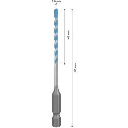 Bosch Accessories 2608902248, 2608902248 Multifunkční vrták, 3 mm, délka 90 mm