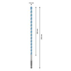 Bosch Accessories 2608902264, 2608902264 Multifunkční vrták, 7 mm, délka 250 mm