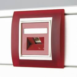 Metz Connect 1307371002-I síťová zásuvka pod omítku panel s čelní deskou a rámečkem CAT 6 1 port čistě bílá