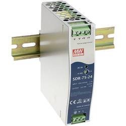 MEAN WELL SDR-75-24 síťový zdroj na DIN lištu 24 V/DC 3.2 A 76 W Počet výstupů:1 x Obsah 1 ks