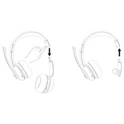 Hama Headset otevřená (On Ear) Bluetooth® stereo černá headset, vč. nabíjecí a dokovací stanice Počítače