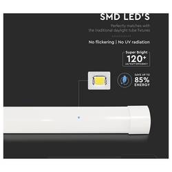 V-TAC SMD LED Energetická třída (EEK2021): E (A - G) zářivkový tvar 20 W studená bílá 1 ks