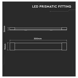 V-TAC SMD LED Energetická třída (EEK2021): F (A - G) T8 10 W teplá bílá 1 ks