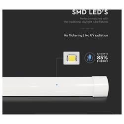 V-TAC SMD LED Energetická třída (EEK2021): F (A - G) T8 10 W teplá bílá 1 ks