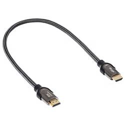 Akyga HDMI kabel Zástrčka HDMI-A 0.5 m černá AK-HD-05S stínění pletivem HDMI kabel