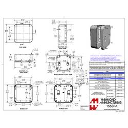 Hammond Electronics 1556FABK univerzální pouzdro 160 x 160 x 70 plast ABS zpomalující hoření černá 1 ks