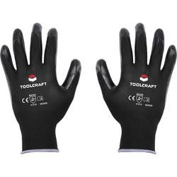 TOOLCRAFT TO-5621526 polyester, nitril pracovní rukavice Velikost rukavic: 7 EN 388 CAT II 1 pár