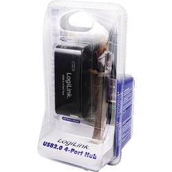 LogiLink UA0085 USB Hub 4 porty USB-A USB 2.0 480 MBit/s černá UA0085