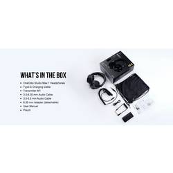 OneOdio Studio Max 1 sluchátka uzavřená (Over Ear) Bluetooth®, kabelová, Bez kabelu černá High-Resolution Audio otočná sluchátka, regulace hlasitosti,