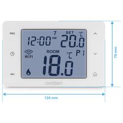 Avidsen bezdrátová termostatická hlavice, 127066, elektronický, 0 do 40 °C