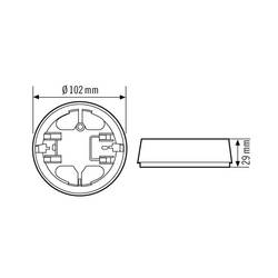 ESYLUX EB10423147 na omítku krabice na omítku bílá