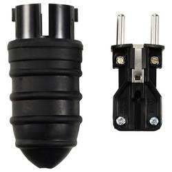 Sygonix SY-6618468 zástrčka TPE 250 V/AC černá IP44