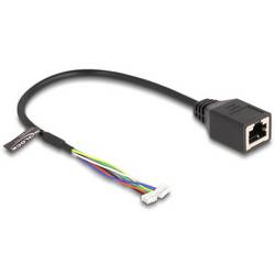 Delock 88007 RJ45 síťové kabely, propojovací kabely CAT 5e 0.30 m černá 1 ks