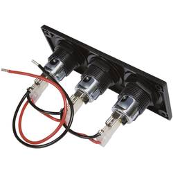 ProCar Vestavná zásuvka s 3 power zásuvky Proudová zatížitelnost (max.)=20 A 12 V, 24 V