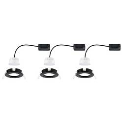 Paulmann 94473 LED vestavné svítidlo, LED, pevně vestavěné LED, 18 W, černá (matná), sada 3 ks