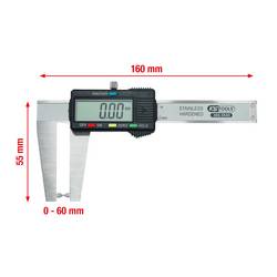 KS Tools 300.0540 Digitální měřič opotřebení brzdových kotoučů 0 - 60 mm, 160 mm