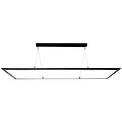 Deko Light 342219 LED Panel transparent, eckig, 50 W, 3000/4000 K, Schwarz závěsné světlo, třída E (A - G), LED, pevně vestavěné LED, 53 W, sytá černá (RAL