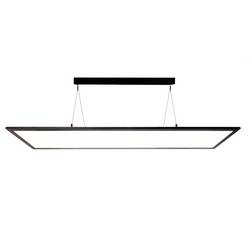 Deko Light 342219 LED Panel transparent, eckig, 50 W, 3000/4000 K, Schwarz závěsné světlo, třída E (A - G), LED, pevně vestavěné LED, 53 W, sytá černá (RAL