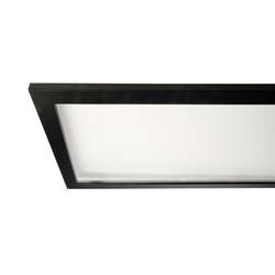 Deko Light 342219 LED Panel transparent, eckig, 50 W, 3000/4000 K, Schwarz závěsné světlo, třída E (A - G), LED, pevně vestavěné LED, 53 W, sytá černá (RAL
