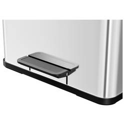 Hailo öko trio plus L 6332000 odpadkový koš, 27 l, nerezová ocel, (d x š x v) 470 x 470 x 430 mm, nerezová ocel, otevírání pedálem, 1 ks
