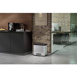 Hailo öko trio plus L 6332000 odpadkový koš, 27 l, nerezová ocel, (d x š x v) 470 x 470 x 430 mm, nerezová ocel, otevírání pedálem, 1 ks
