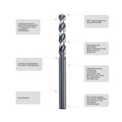 kwb 258655 HSS kovový spirálový vrták 5.5 mm Celková délka 93 mm M2 DIN 338 válcová stopka 1 ks
