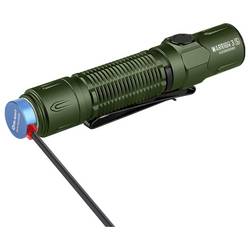 OLight Warrior 3S green 12969 LED kapesní svítilna IPX8 (vodotěsné), s klipem na opasek, s brašnou, s režimem stroboskopu napájeno akumulátorem 2300 lm 176 g