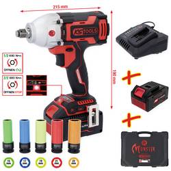 KS Tools 515.6100 rázový utahovák, 690 Nm, 18 V, 4 Ah, Li-Ion