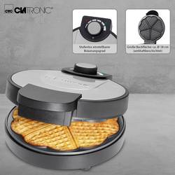 Clatronic WA 3492 vaflovač nepřilnavý povlak černá, nerezová ocel