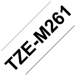 Brother Brother TZe-M261 - Matt - selbstklebend páska do štítkovače Barva pásky: bílá Barva písma: černá 8 m