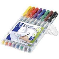Staedtler popisovač fólií Lumocolor M non-permanent 315 315 WP8 modrá, hnědá, žlutá, zelená, oranžová, červená, černá, fialová